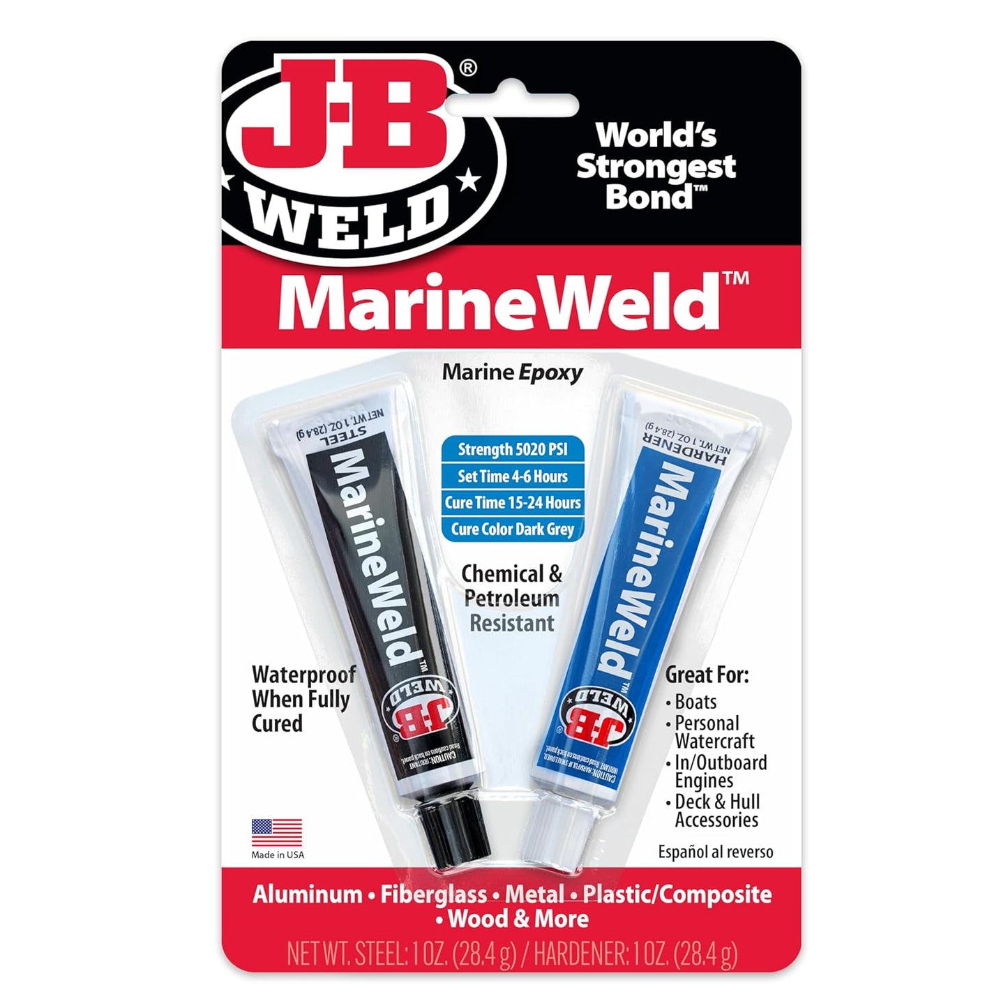 J-B Weld 8272 MarineWeld Marine Epoxy - 2 oz