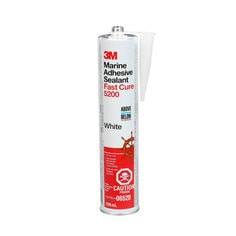 3M 6520 - Marine Grade Adhesive Sealant 5200 in White - 1/10 Gallon (378.54 ml) Cartridge 7000120491