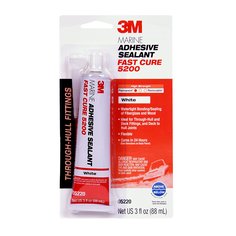 3M 05220-88ML - Fast Cure Marine Grade Adhesive Sealant in White - 3 fl. Oz (88 ml) 7000142633