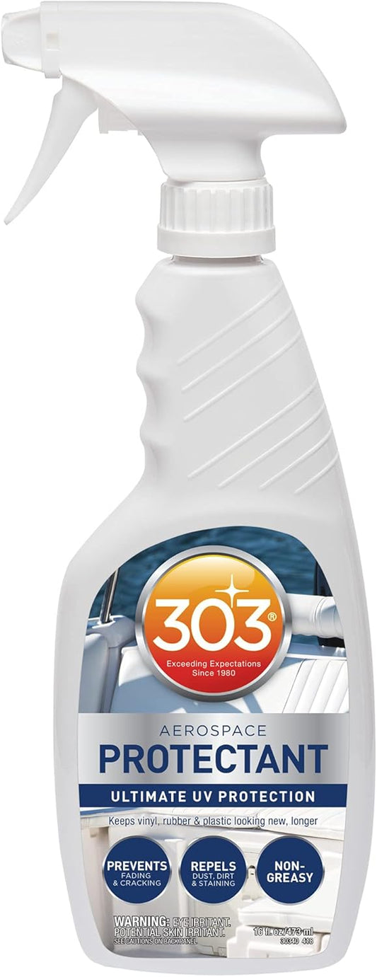 303 Marine Aerospace Protectant - Ultimate UV Protection - Keeps Vinyl, Rubber, and Plastic Looking New, Longer, 16 fl. oz. (30340CSR)